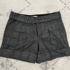 Vince plaid tweed shorts